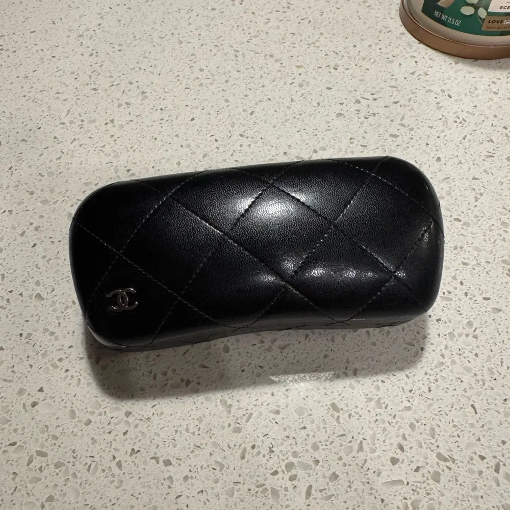Chanel Quilted Leather Sunglasses Case Like new